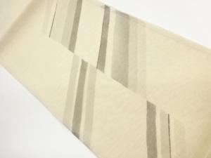 紗紬金彩斜線模様袋帯